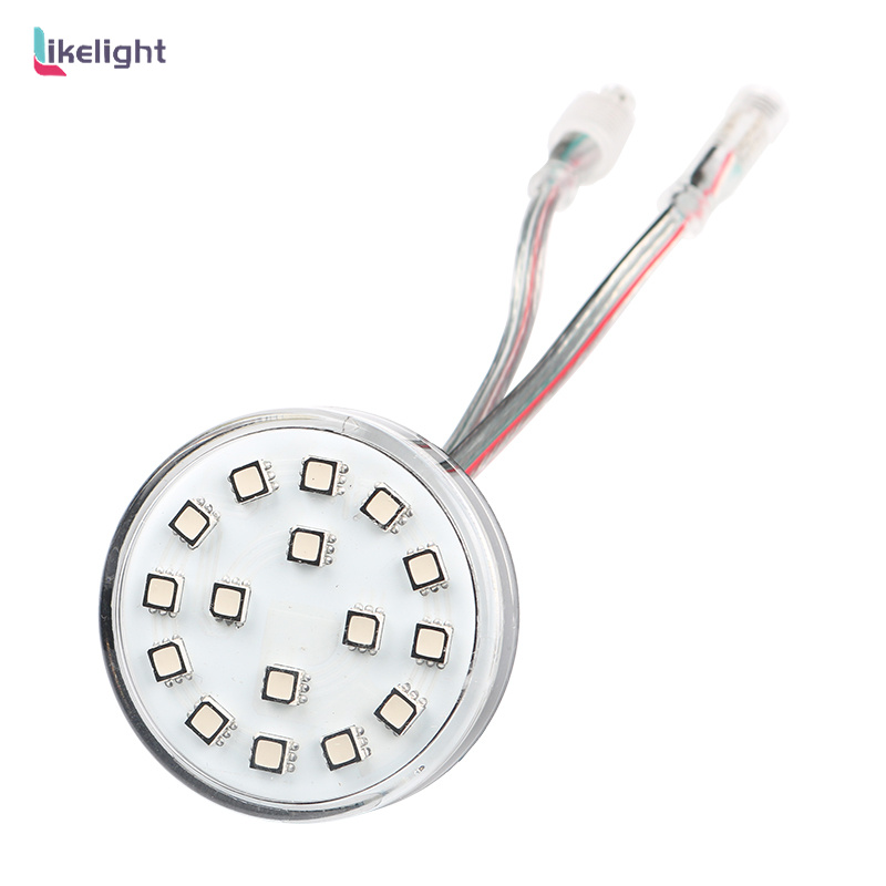 UCS1903 RGB pixel 60mm led lights for outdoor amusement park rides lighting